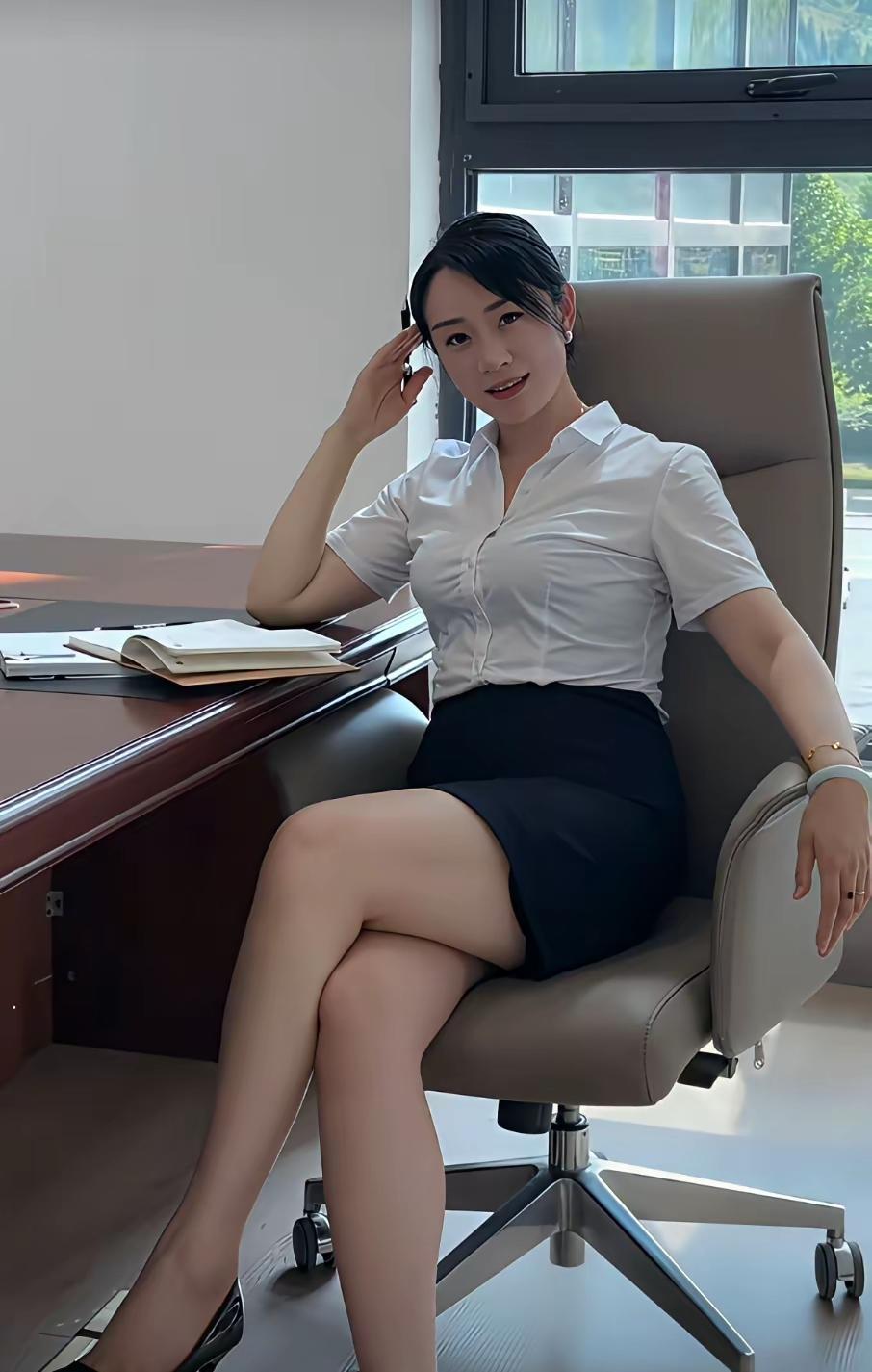 说实话，大家看姐穿这套职业装，有没有行政范儿！