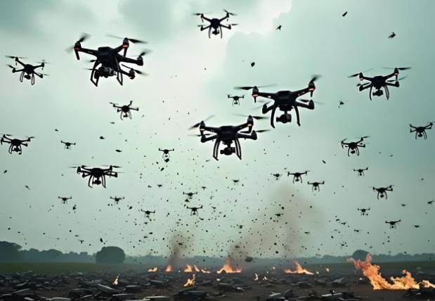 莫斯科人的凌晨美梦被一阵刺耳的爆炸声撕碎，12架乌克兰无人机冲破防线直扑市区，其