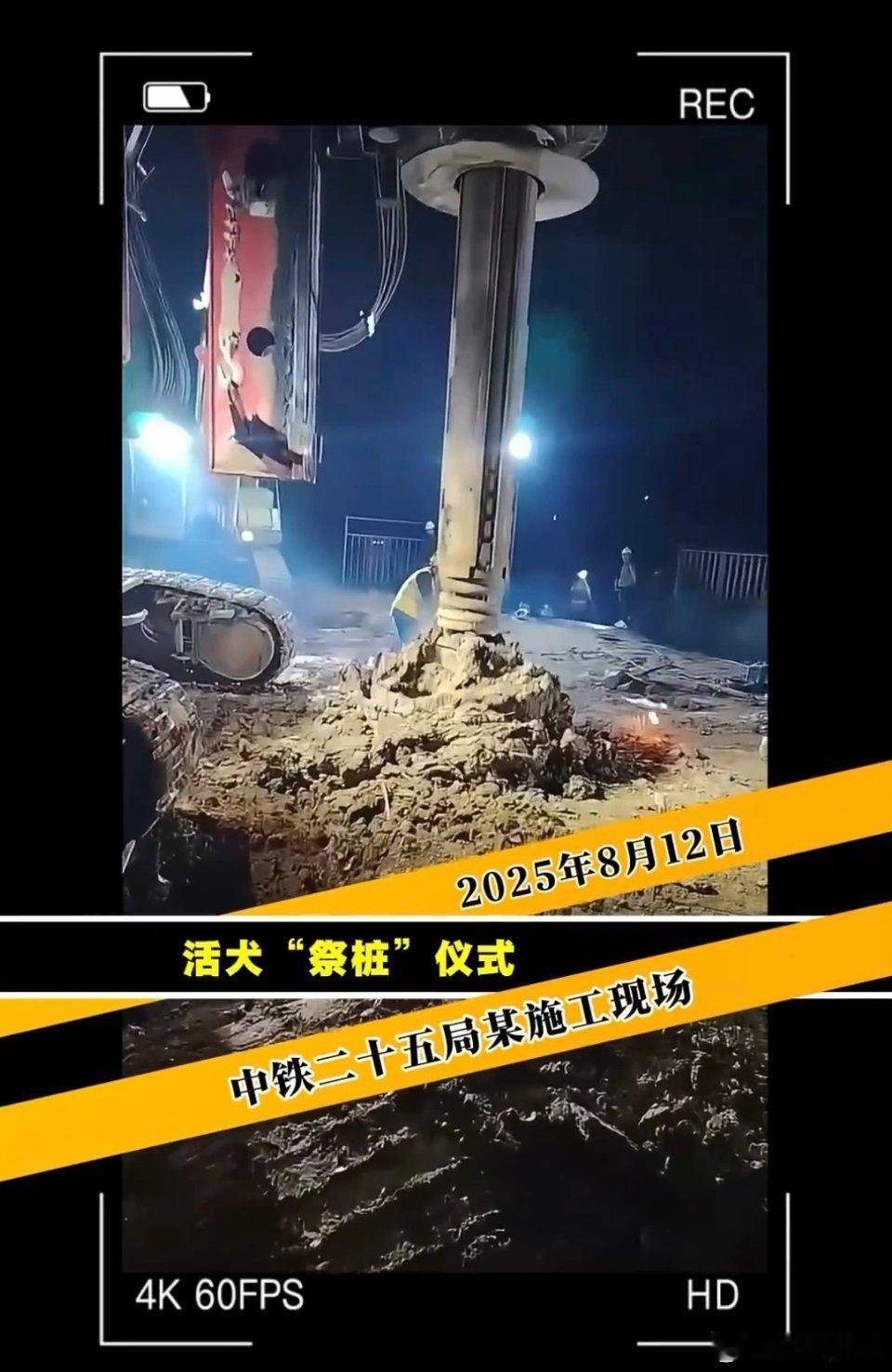 某工地用活犬祭祀哪来的糟粕还在沿用？？真得管管了吧？？狗就不是生命了吗？？比起狗