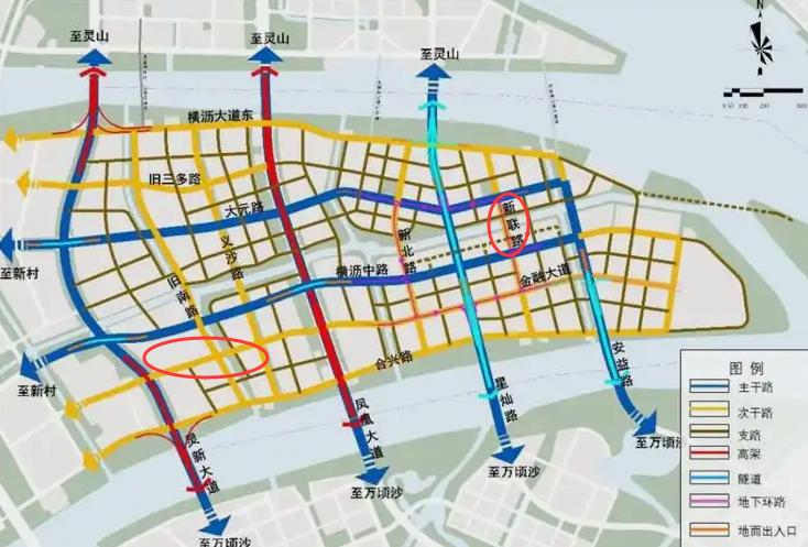 【横沥岛尖市政道路路网主框架初步呈现】广州市南沙新区明珠湾开发建设管理局消息，近