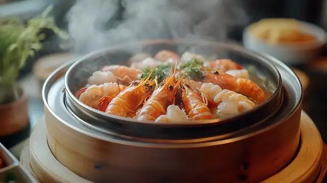 清蒸虾第三口突然发苦，不是你嘴挑，是虾线在捣鬼，它到底该不该去？今天在家清蒸