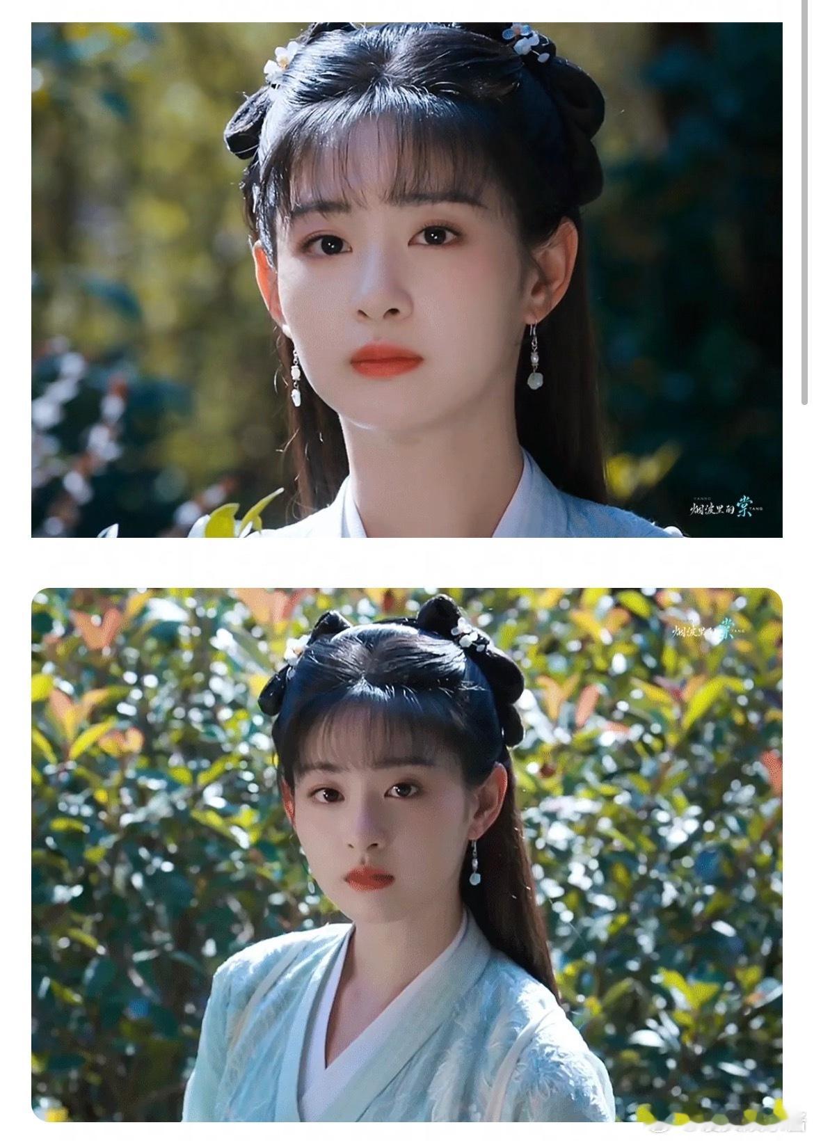赵晴在杨阳的镜头下像换了个人，之前只看过为有暗香来，于正的造型给她的很不适合，那