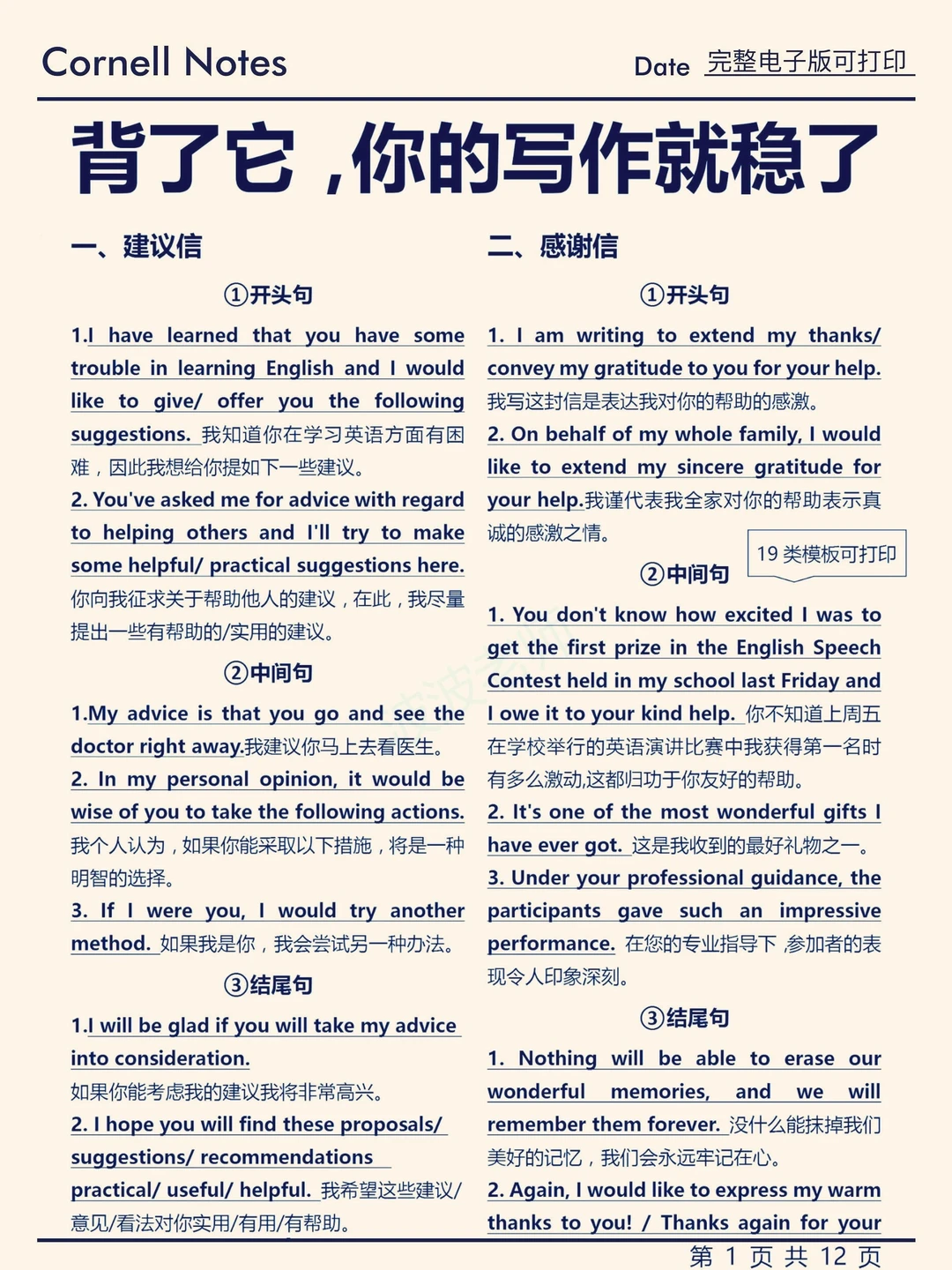 一次性消灭！长的好相似的易混词！共100组！