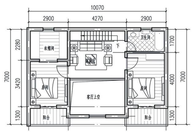 农村107米自建房, 方正户型, 适合你吗 宽640×433高