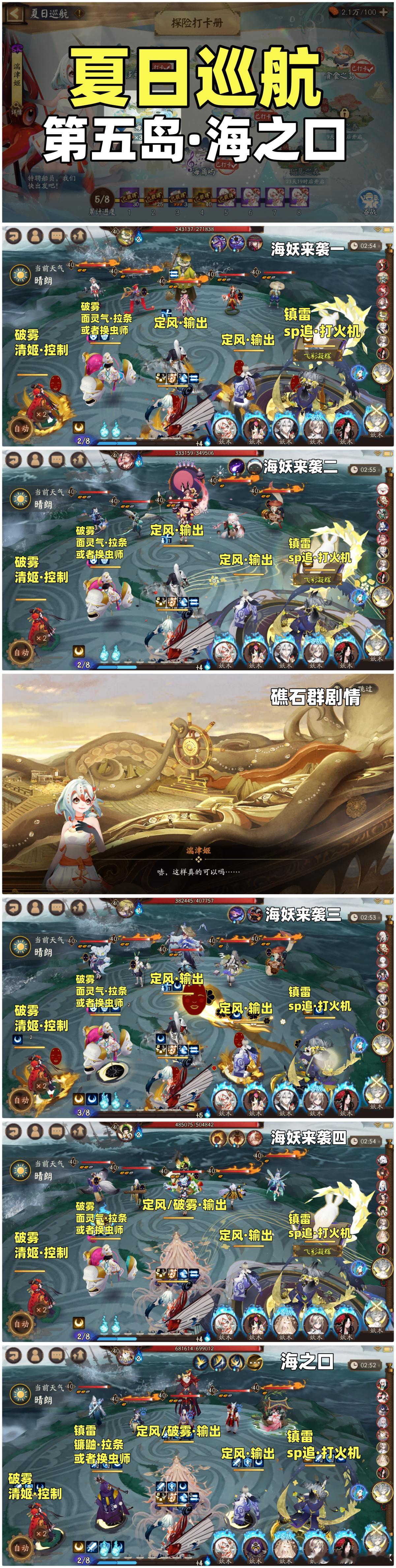 阴阳师手游超话创作官游戏百科【夏日巡航】保姆级阵容搭配，可得新式神湍津