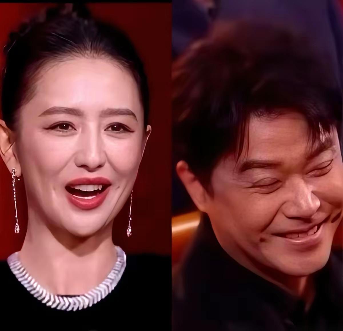 金鸡奖那镜头我看了！佟丽娅站在台上说“孩子会去片场看我和他爸拍戏”，“他爸”三个