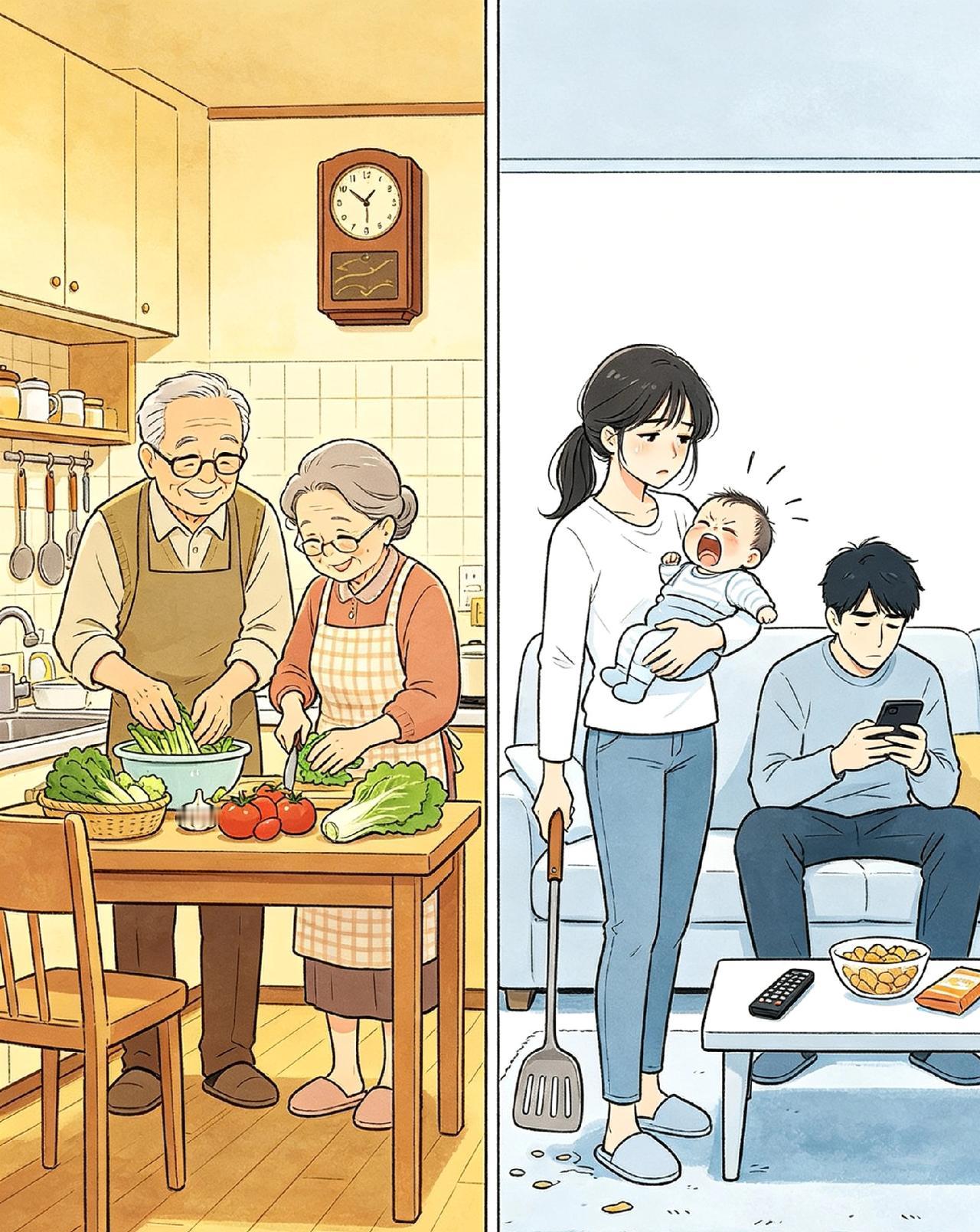 以前的婚姻：一生只够爱一个人，凑合就能过一辈子。现在的婚姻：明明在一起，却活得
