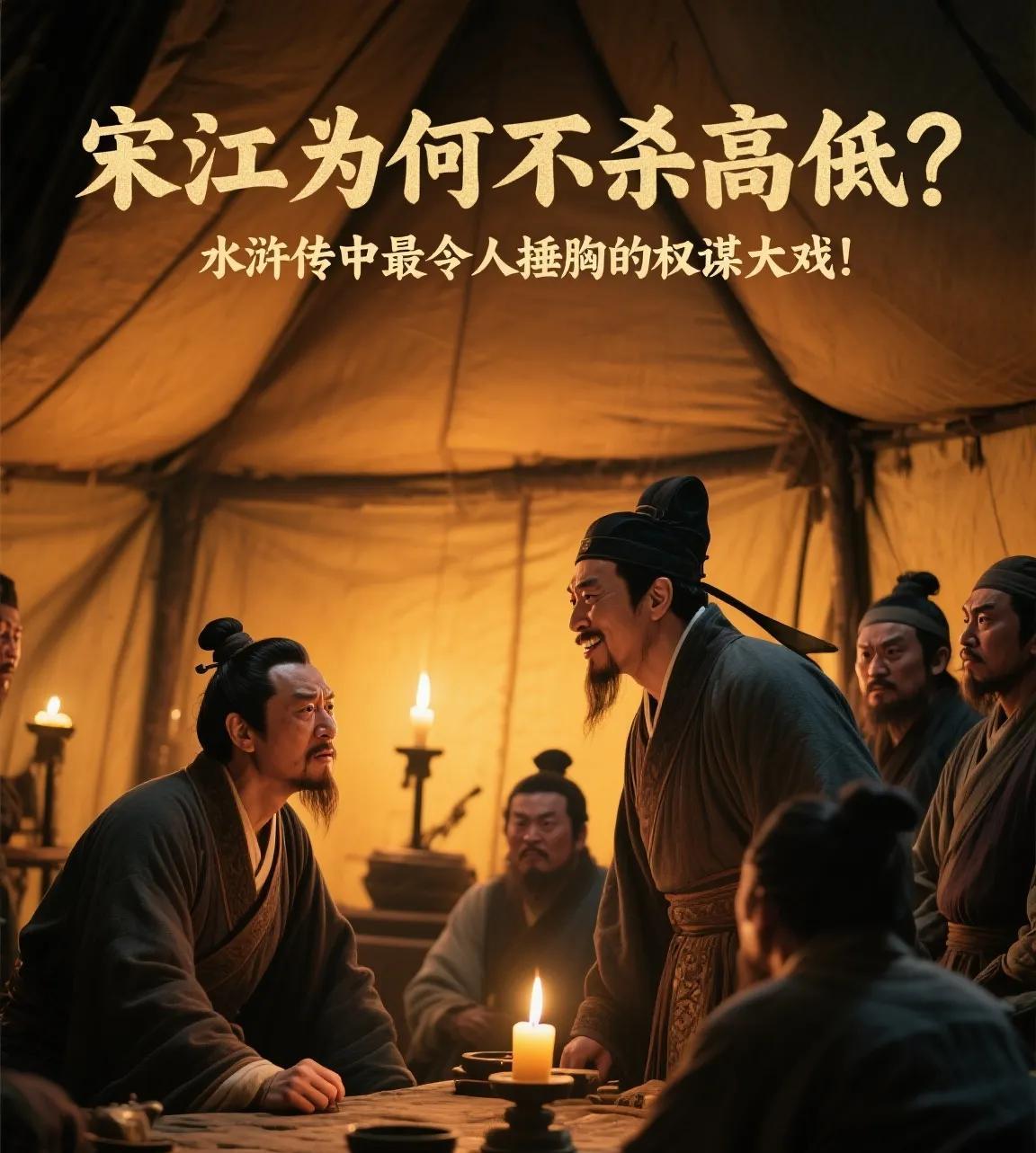 宋江为何不杀高俅？水浒传中最令人捶胸的权谋大戏！梁山聚义厅的寒风撕裂旌旗，林冲