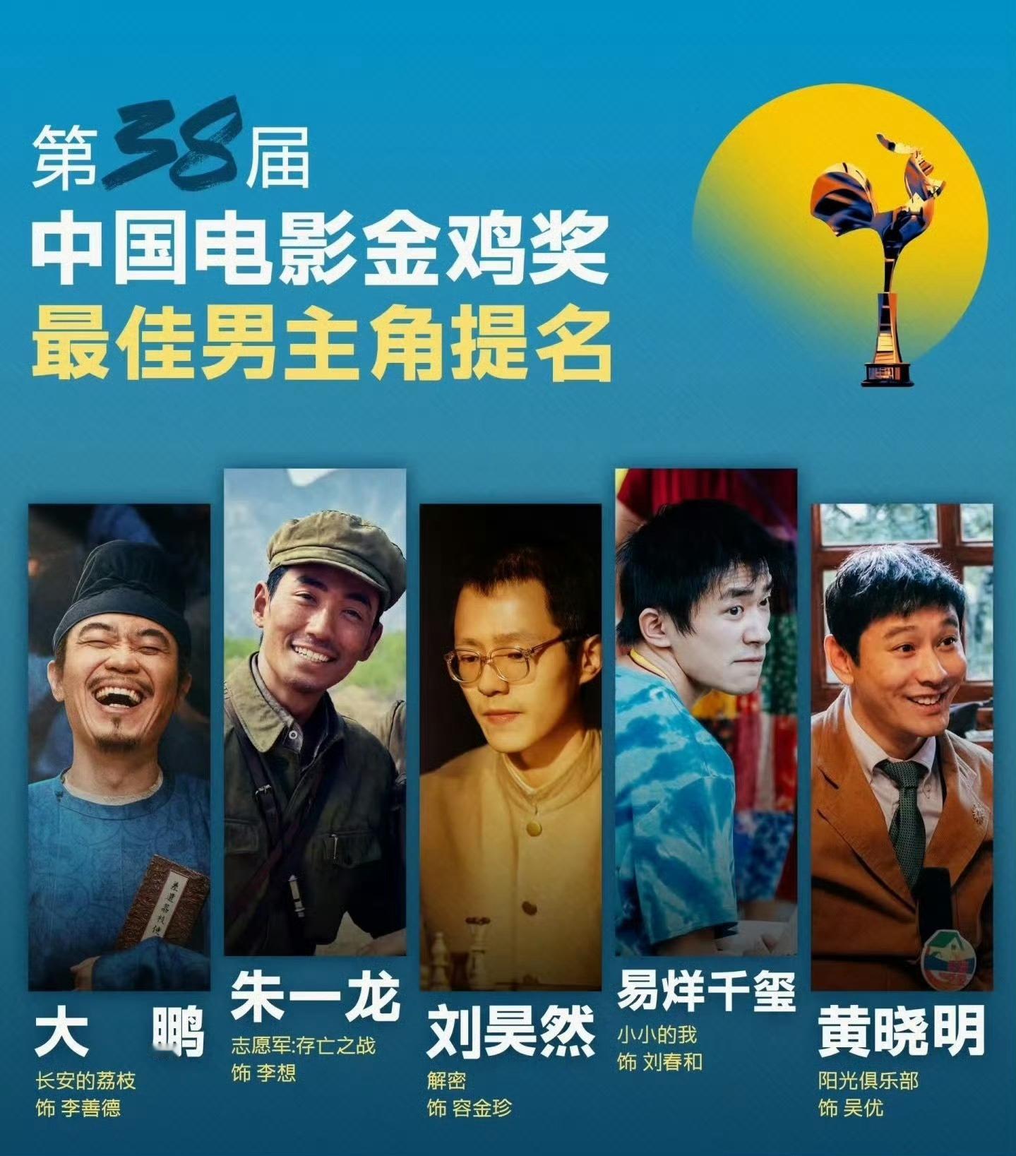 今年金鸡奖最佳男/女主角，你压谁？🙌​​​