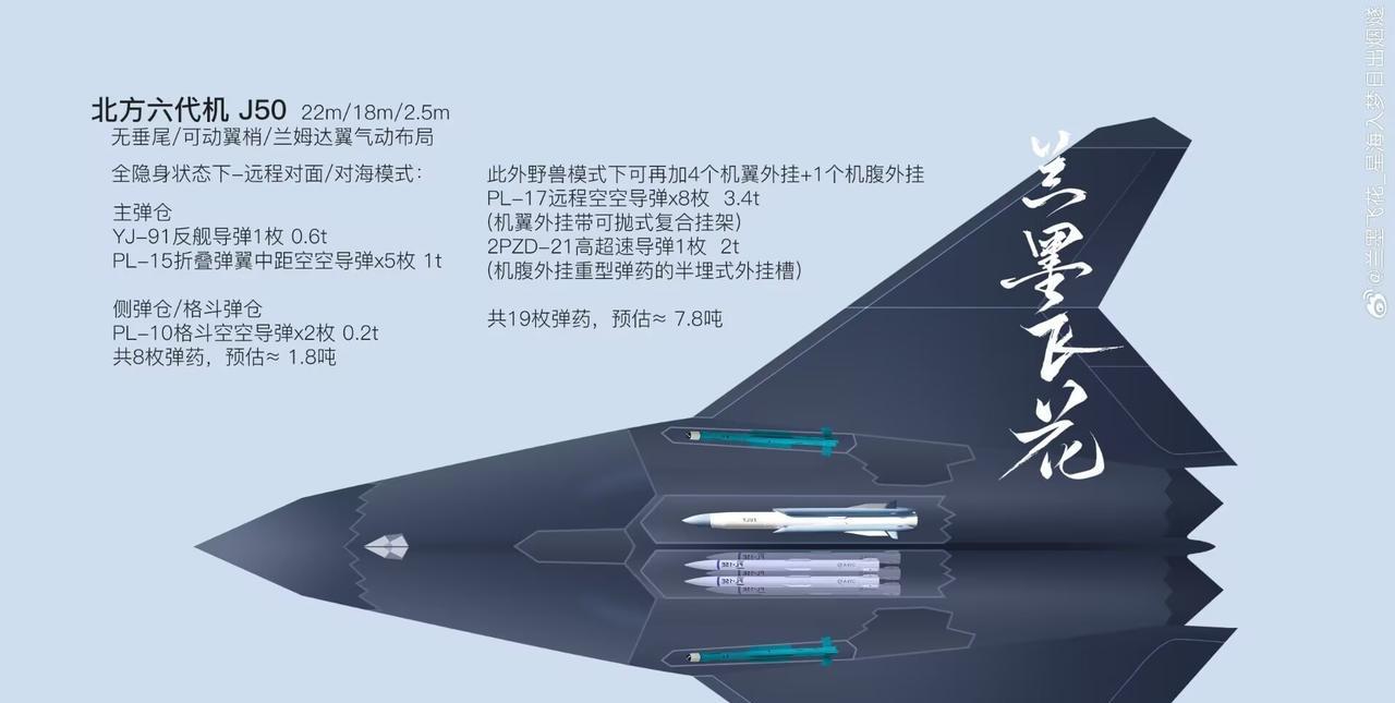这是网友制作的北六战斗机的性能参数以及和歼20的对比，我们看到虽然歼20已经算是