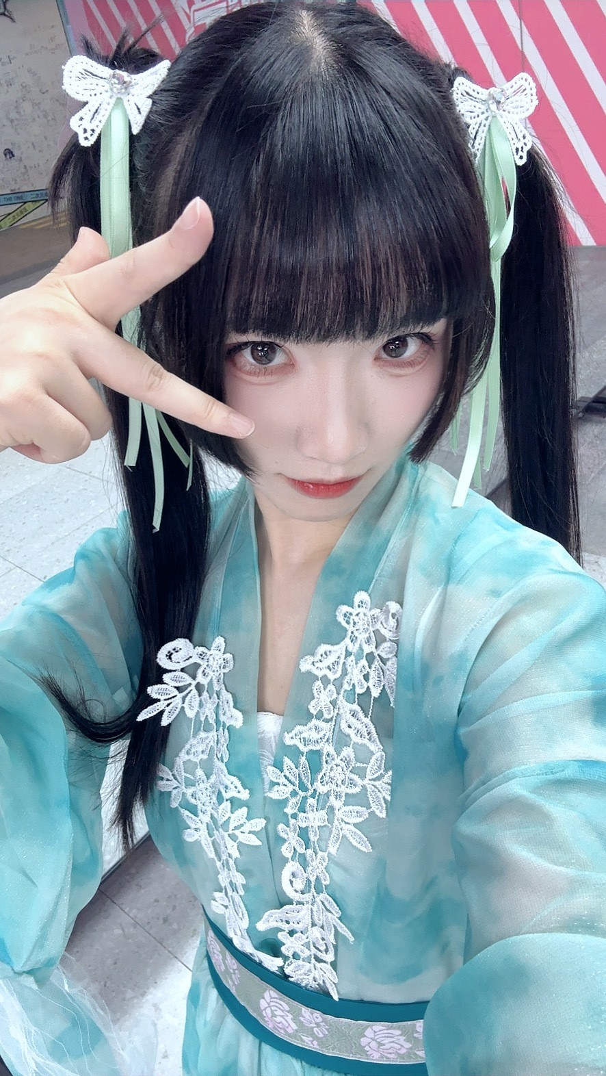就位！然后发现没带美瞳