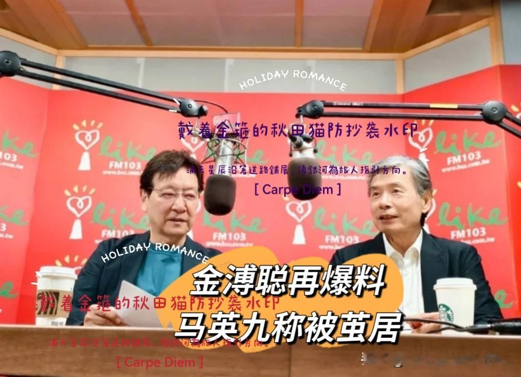 金溥聪的爆料还有多少可信度？在赵少康节目中金溥聪再放猛料：马英九自称被困在家里