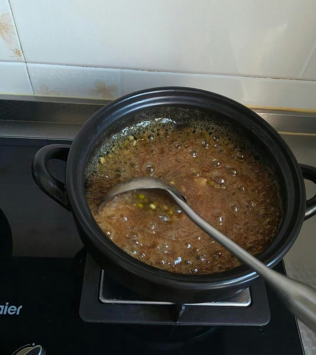 妈妈让我煮绿豆汤，熬出胶了怎么办！！？​​​​