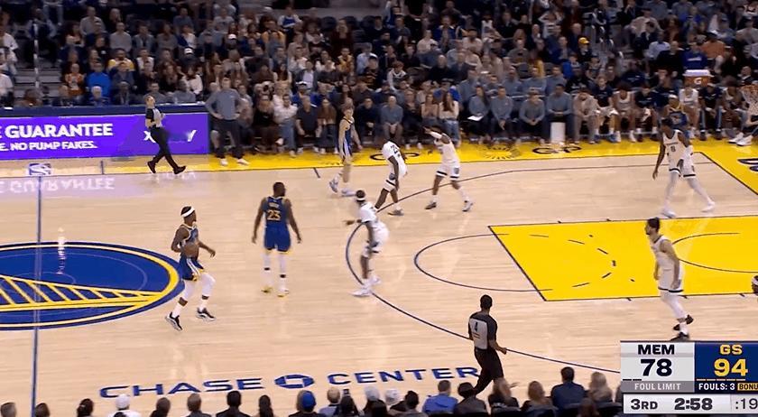 神兵天降!穆迪今天百发百中一个不丢!在今天NBA常规赛勇士对阵灰熊的第三节比赛