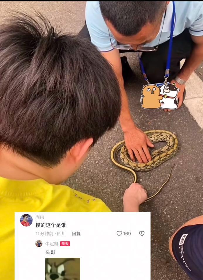 果然，小时候养过“蛇”就是不一样啊！这下真的把养蛇少年的名号做实了！这次真的