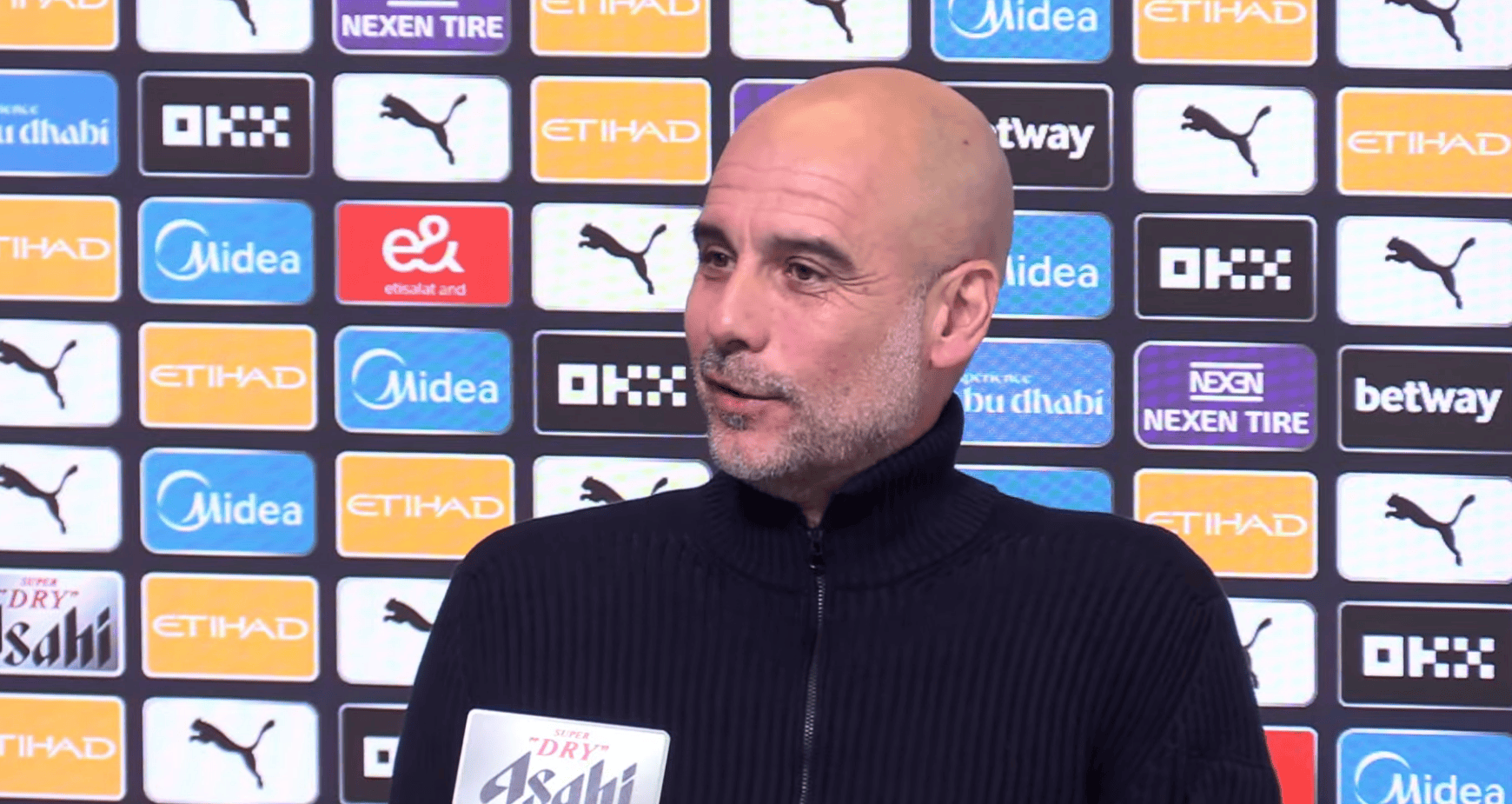 瓜帅: 对曼城永远都不够好;阿森纳夺冠我第一个打电话祝贺