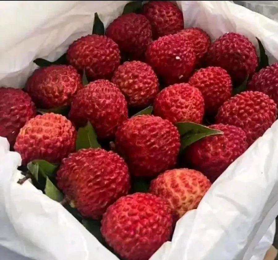 今天老婆又生气，不高兴了。原因是下午下班时，在顺路的超市买了几斤新鲜荔枝，看上去