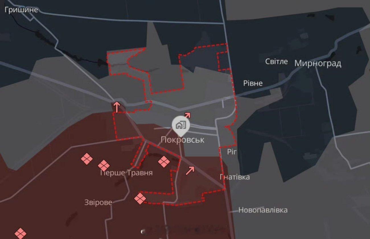 据悉，波克罗夫斯克市中心已被乌克兰武装部队控制：乌军清理了市中心，敌军未能巩固阵