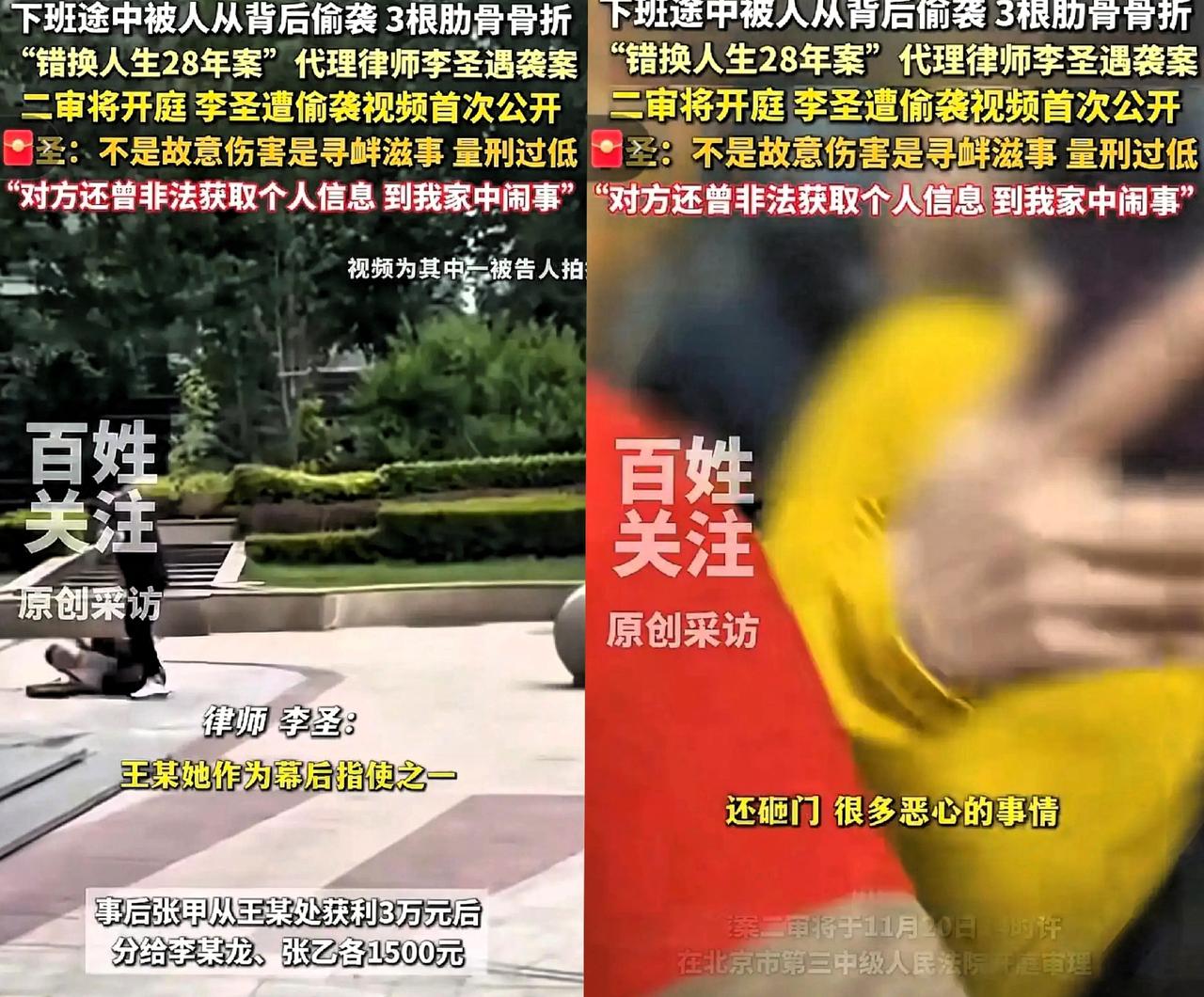 光天化日之下围堵殴打律师？花3万雇打手、上门砸门、法庭走廊动手——王某父女的操