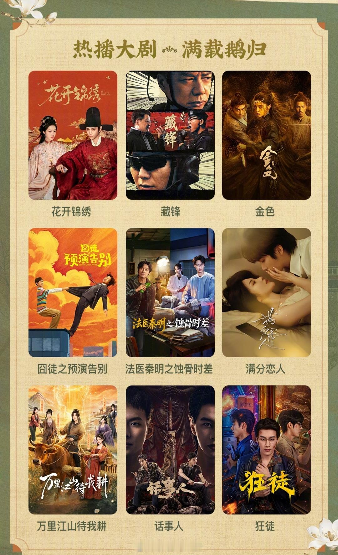 腾讯视频9月电视剧片单腾讯发布9月拟定上线剧集片单●9.6《交锋》王凯、彭昱畅、