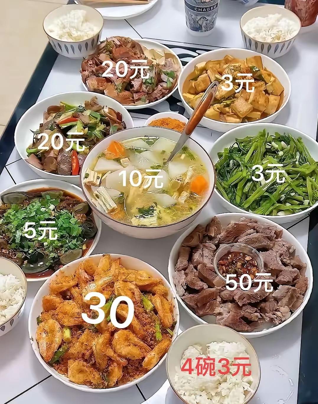 不会做饭，所以对食材的价格没概念，各位居家做饭的小伙伴们，自己做饭真的这么便宜吗