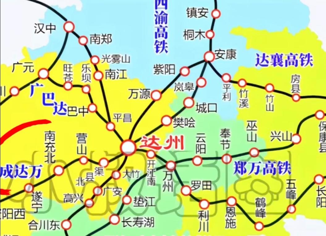 达州的小心思太多了，不仅拥有了西渝高铁设站还有成南达万高铁过境设站，现在又要襄达