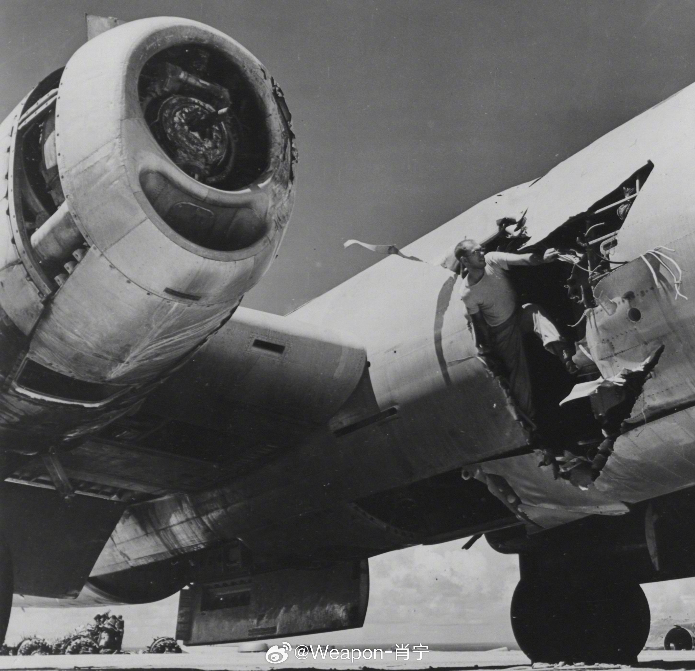 照片中的历史1945年5月29日，在对横滨的空袭中，美国陆军航空队第505轰炸