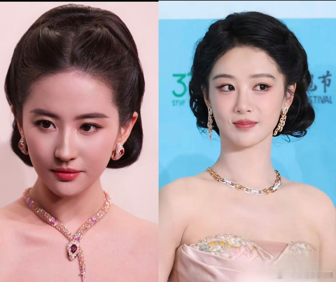 一旦接受，刘亦菲和杨紫是同类型美女