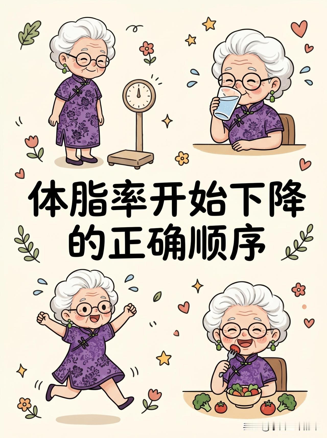 体脂下降的5个阶段，别被体重秤骗了刚开始减脂的姐妹，别一看到体重不掉就慌！体