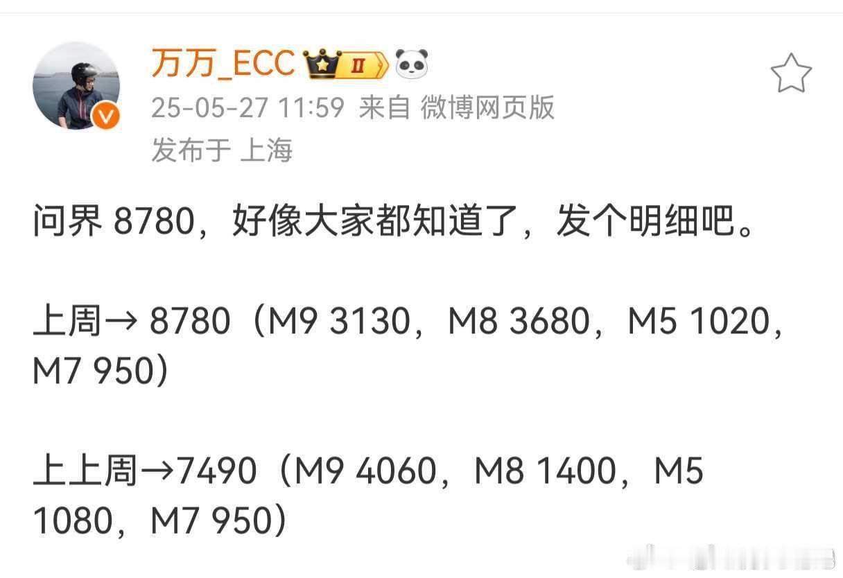 M8这不就上来了，都说多等半个月再看了，长期主义，知易行难[doge]问界m8鸿