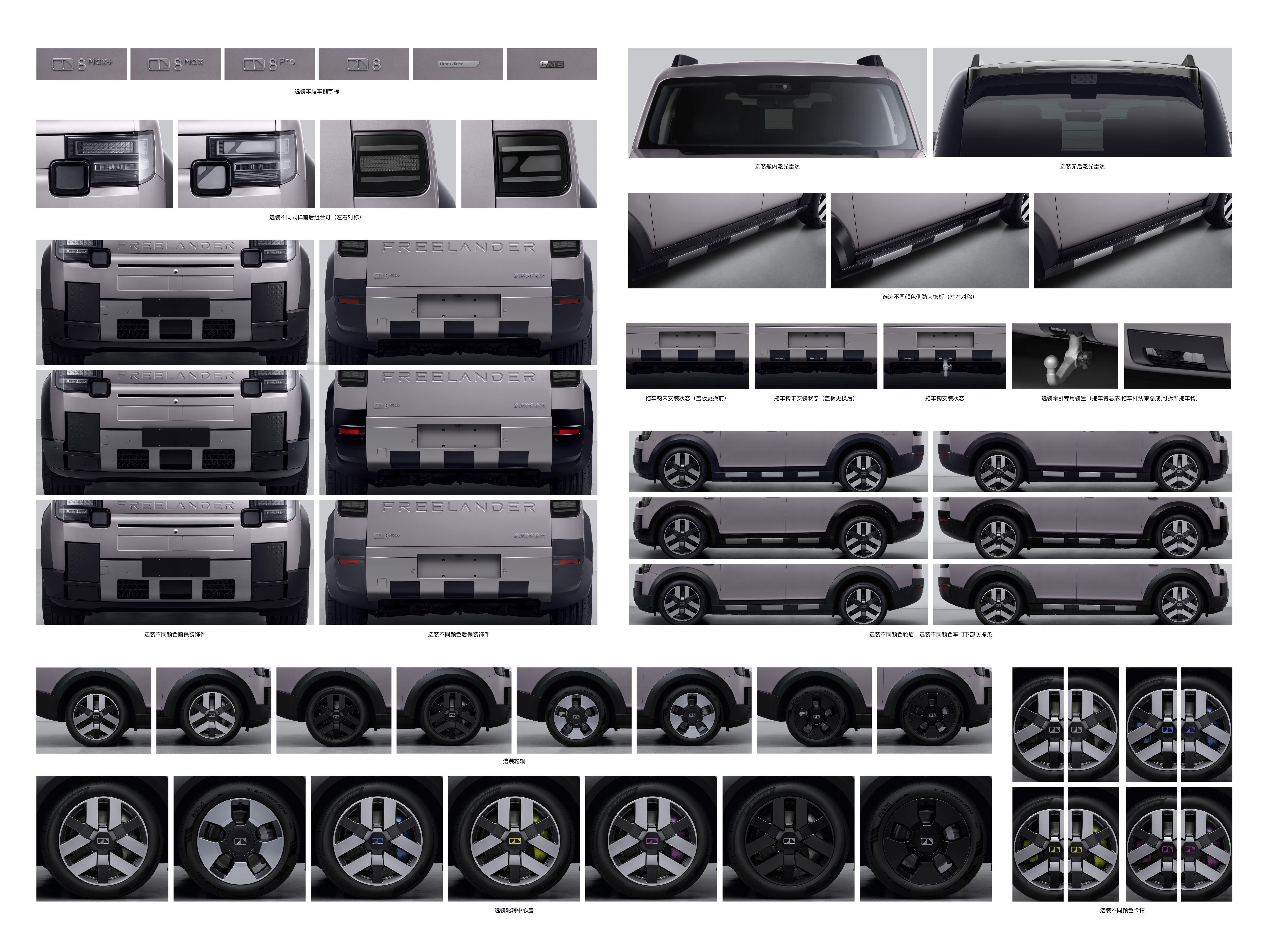 新车申报神行者8车长5118/5185mm，轴距3040mm，三排6座；可选装
