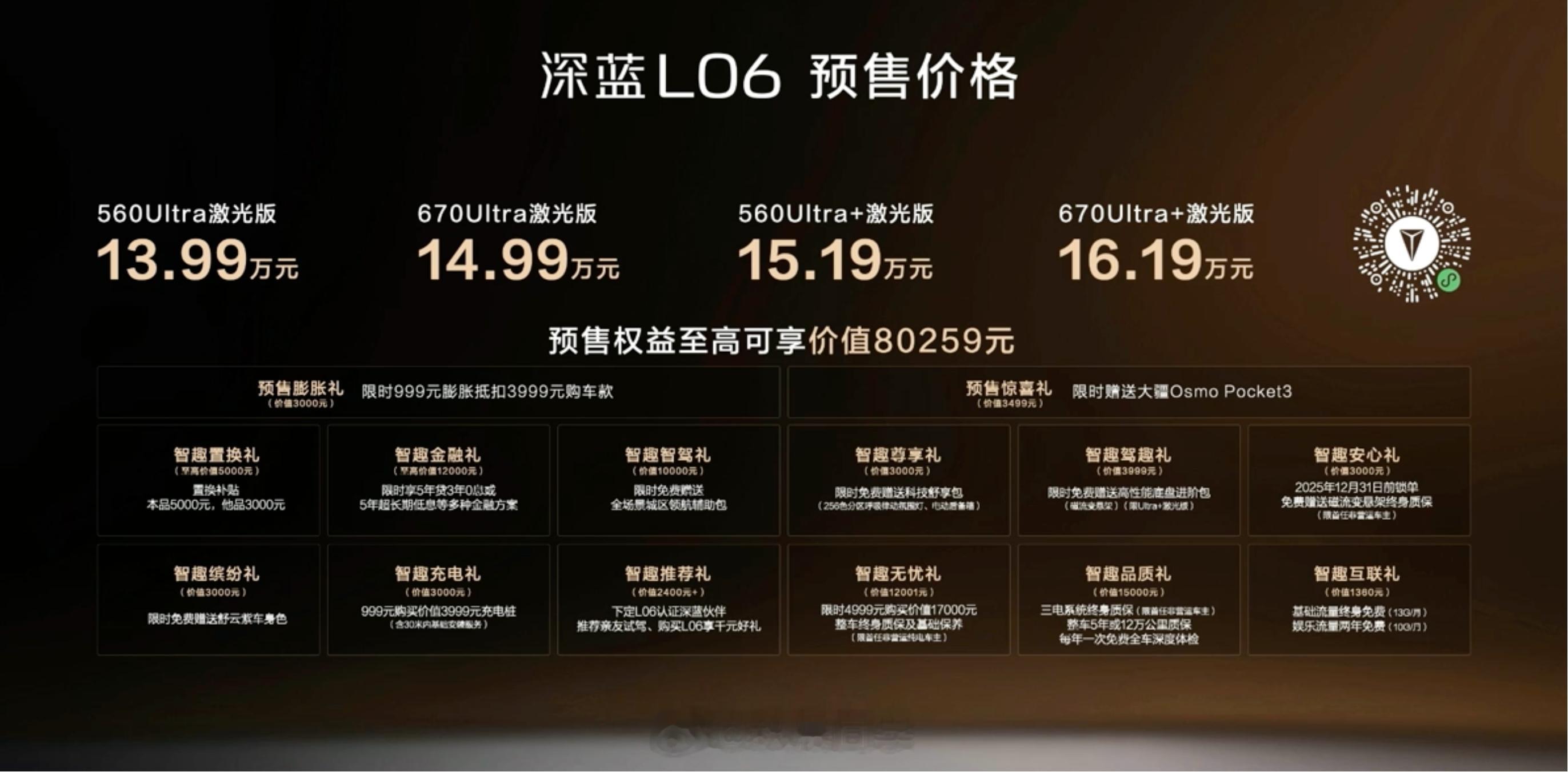 对操控有要求的朋友,可以关注一下刚预售的深蓝L06预售价:13.99-16.19