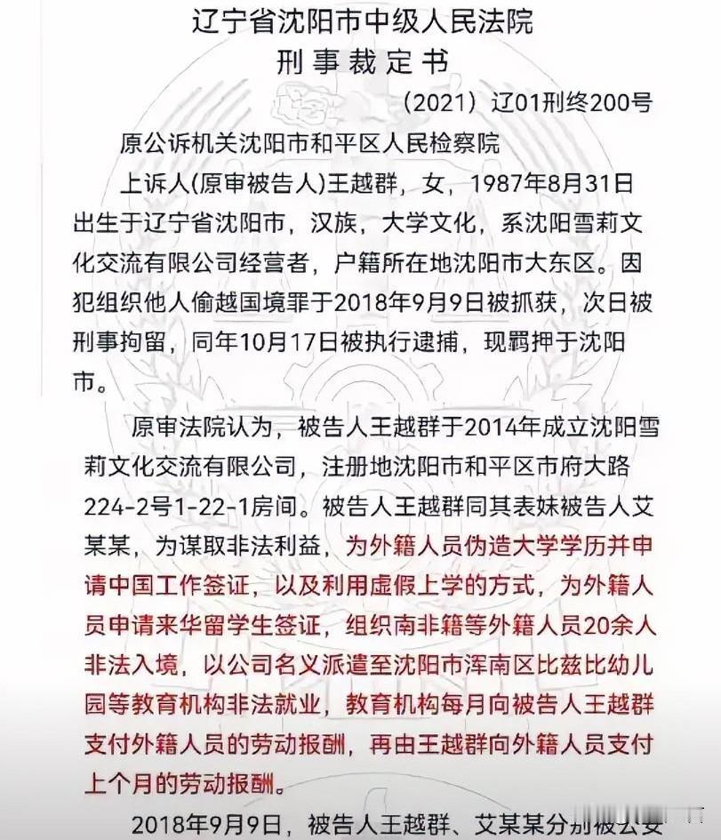 细思极恐！20多名偷渡人员包装成外教，送进幼儿园沈阳两女子搭建黑产链条，伪