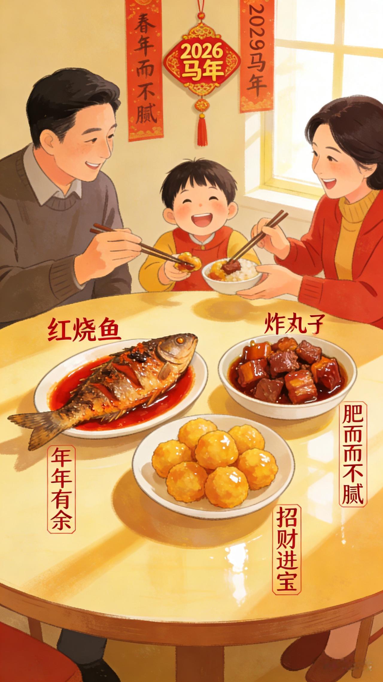 过年我家必吃的硬菜我家过年必吃的硬菜过年最让人惦记的，就是家里餐桌上那几道必