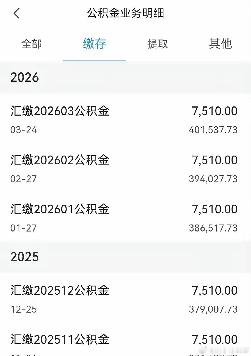 公积金余额突破40万！坚持存公积金，到底有多香？翻了翻2026年一季度的公积金缴