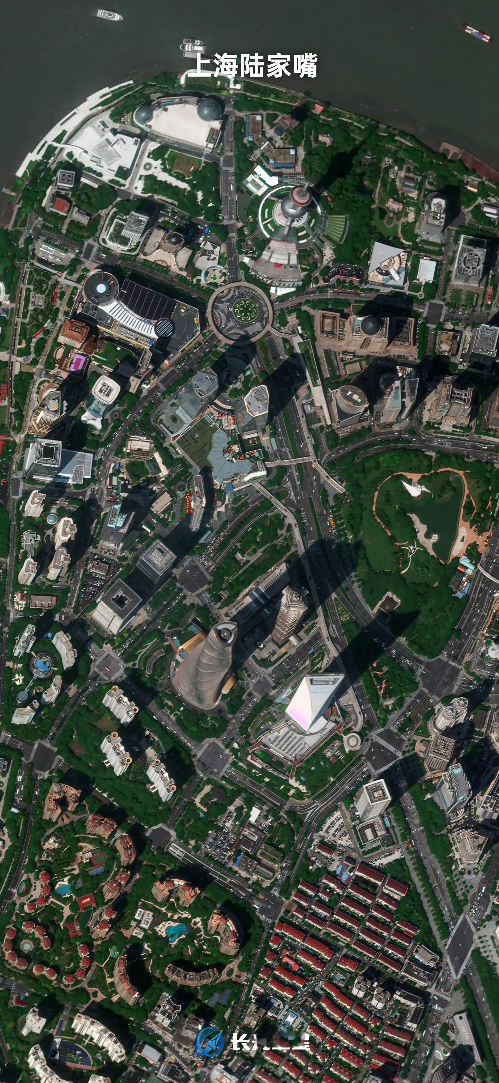 吉林一号卫星拍摄的上海陆家嘴