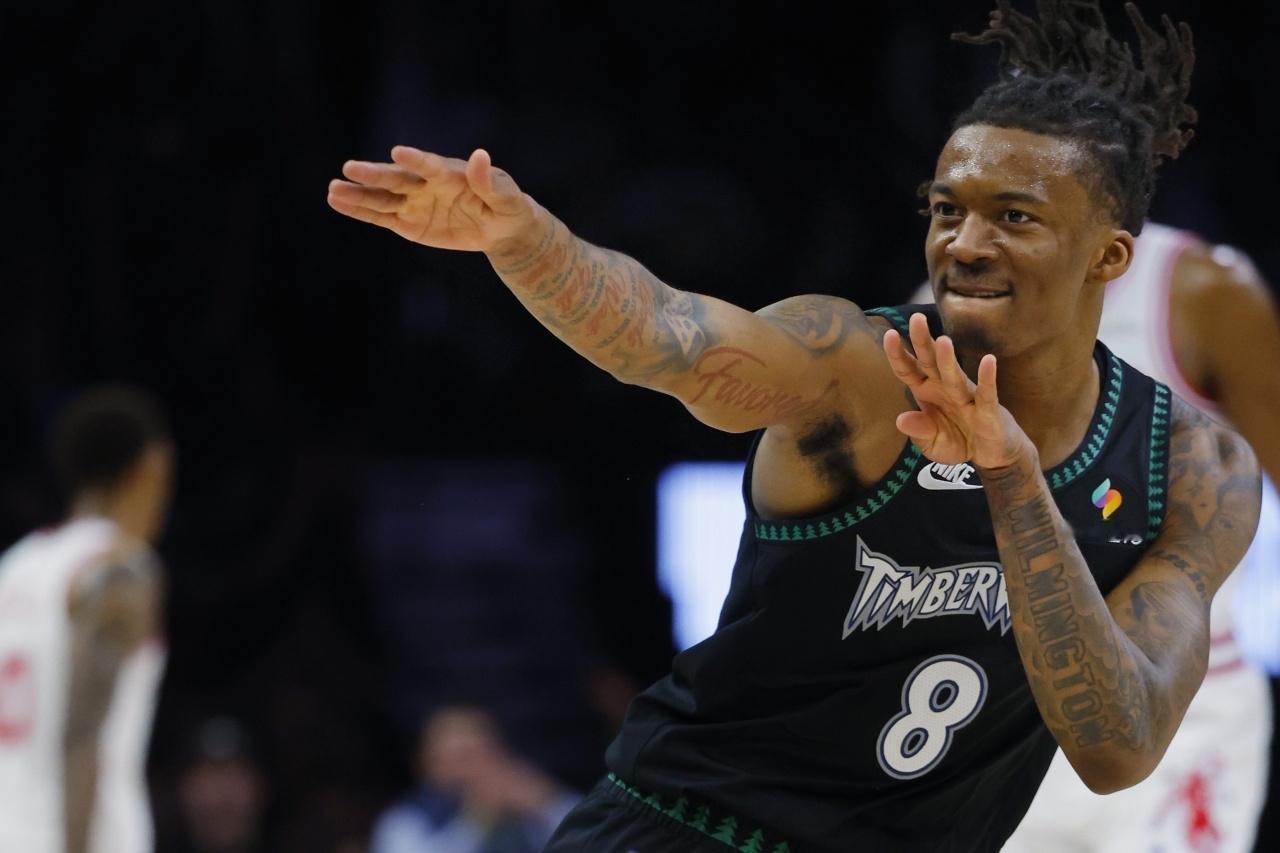 森林狼替补奇兵杀疯了！海兰德终于彻底打出身价！季后赛首轮G2，森林狼客场11