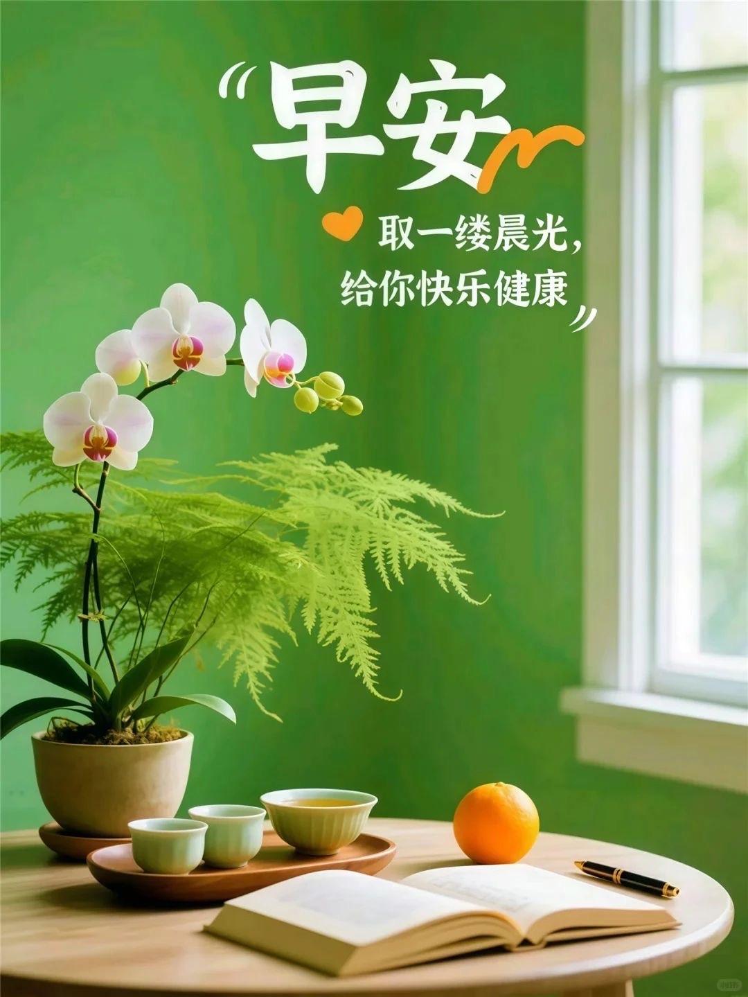 好的运气，从每一个清晨开始，愿你晨起有微笑，笑里有幸福，用一份新的心情，迎接新的
