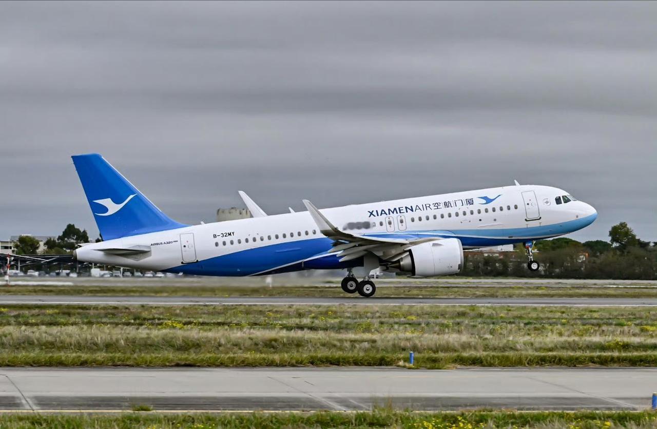 厦门航空的首架A320neo已经交付，采用CFMLEAP-1A发动机，