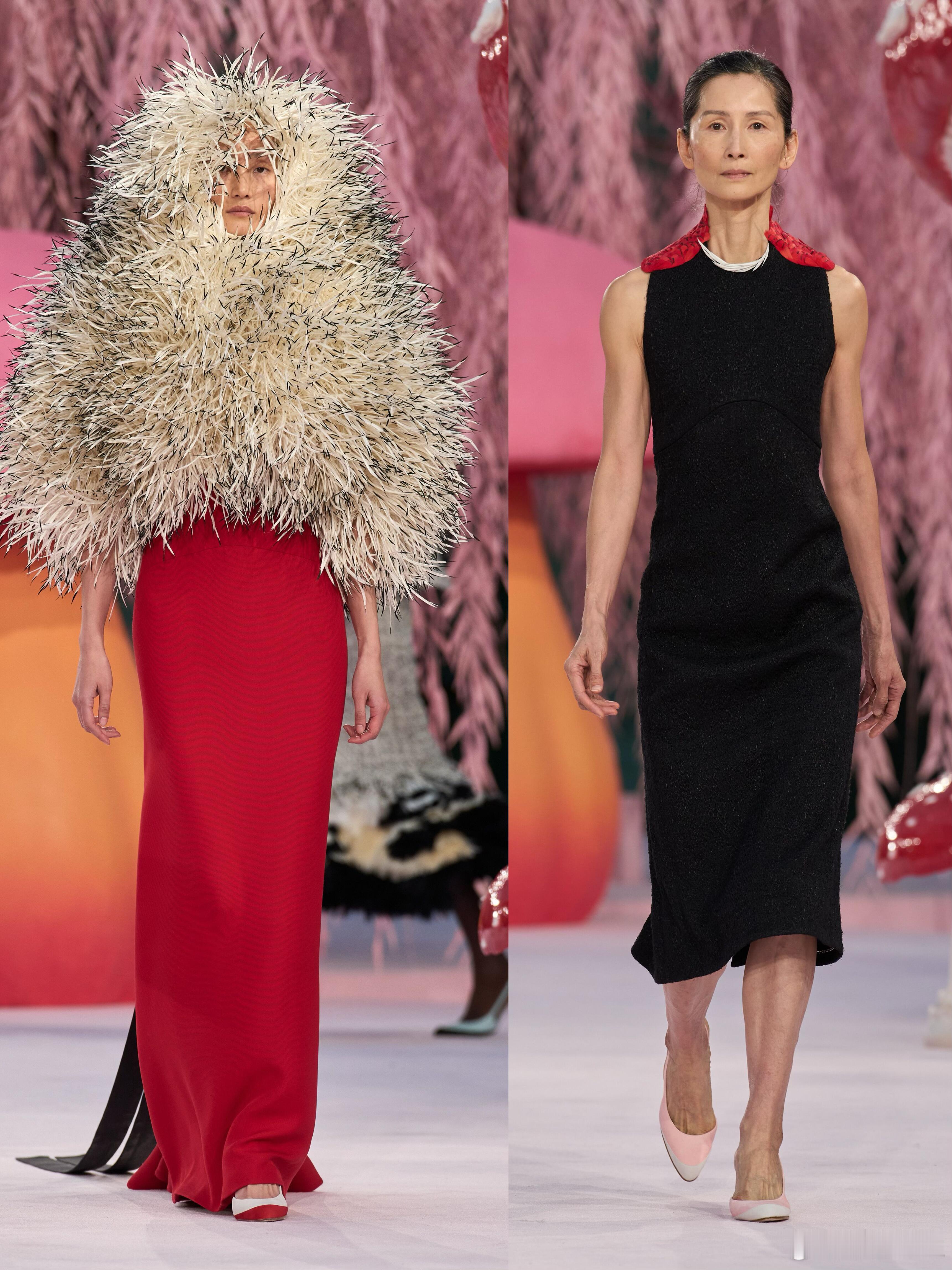 时装周大秀直击在Chanel春夏大秀中，Blazy用精湛的工艺编织了一个五彩斑