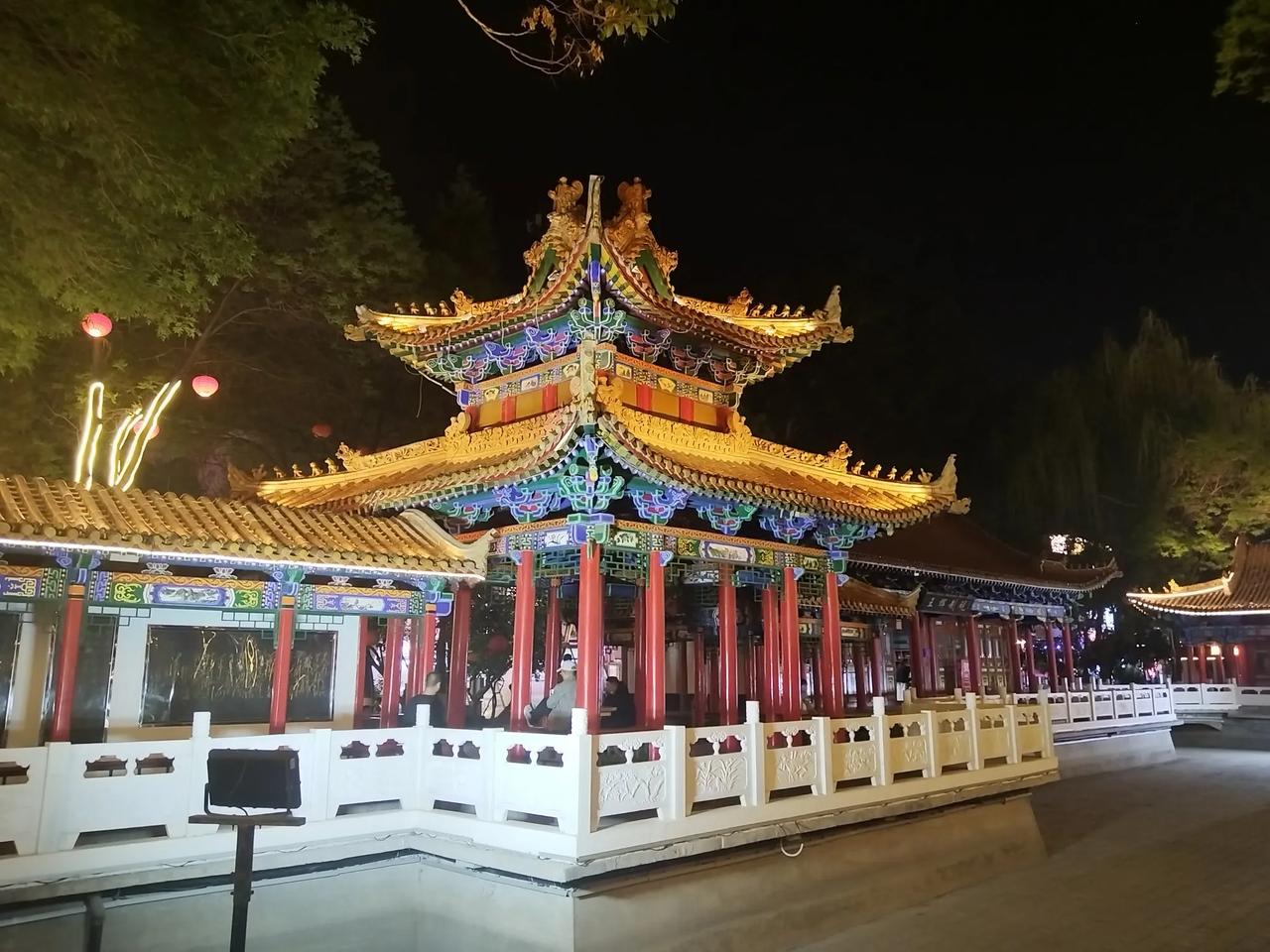 银川夜色昨天，从家里出发，一路走来，来到了塞上江南——银川。