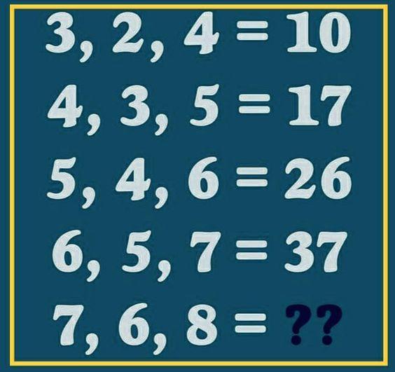 烧脑时刻！这里有一组特别的等式，如“3,2,4=10”“4,3,5