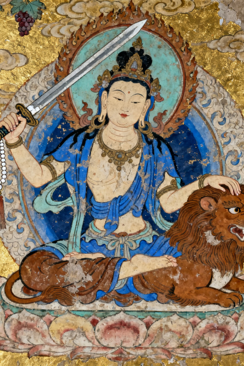 恳请文殊菩萨加持，让善念生根发芽。愿以智慧行善意，以慈悲待世人，福慧双增，功德圆