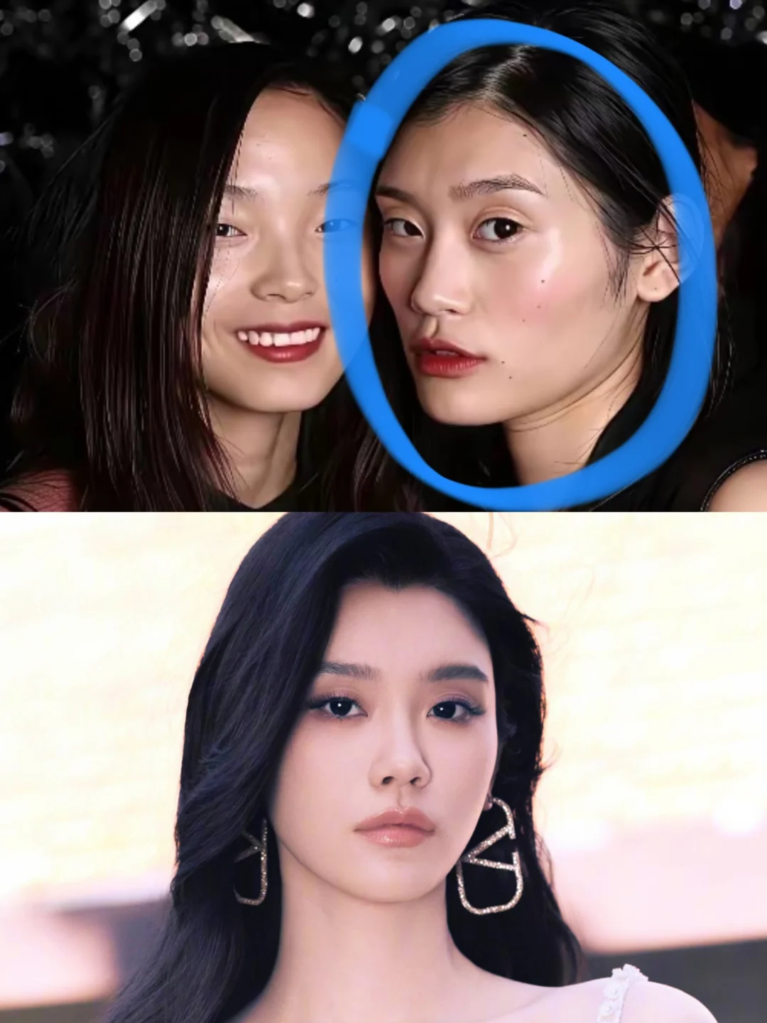 奚梦瑶模特时期，真的太瘦了！