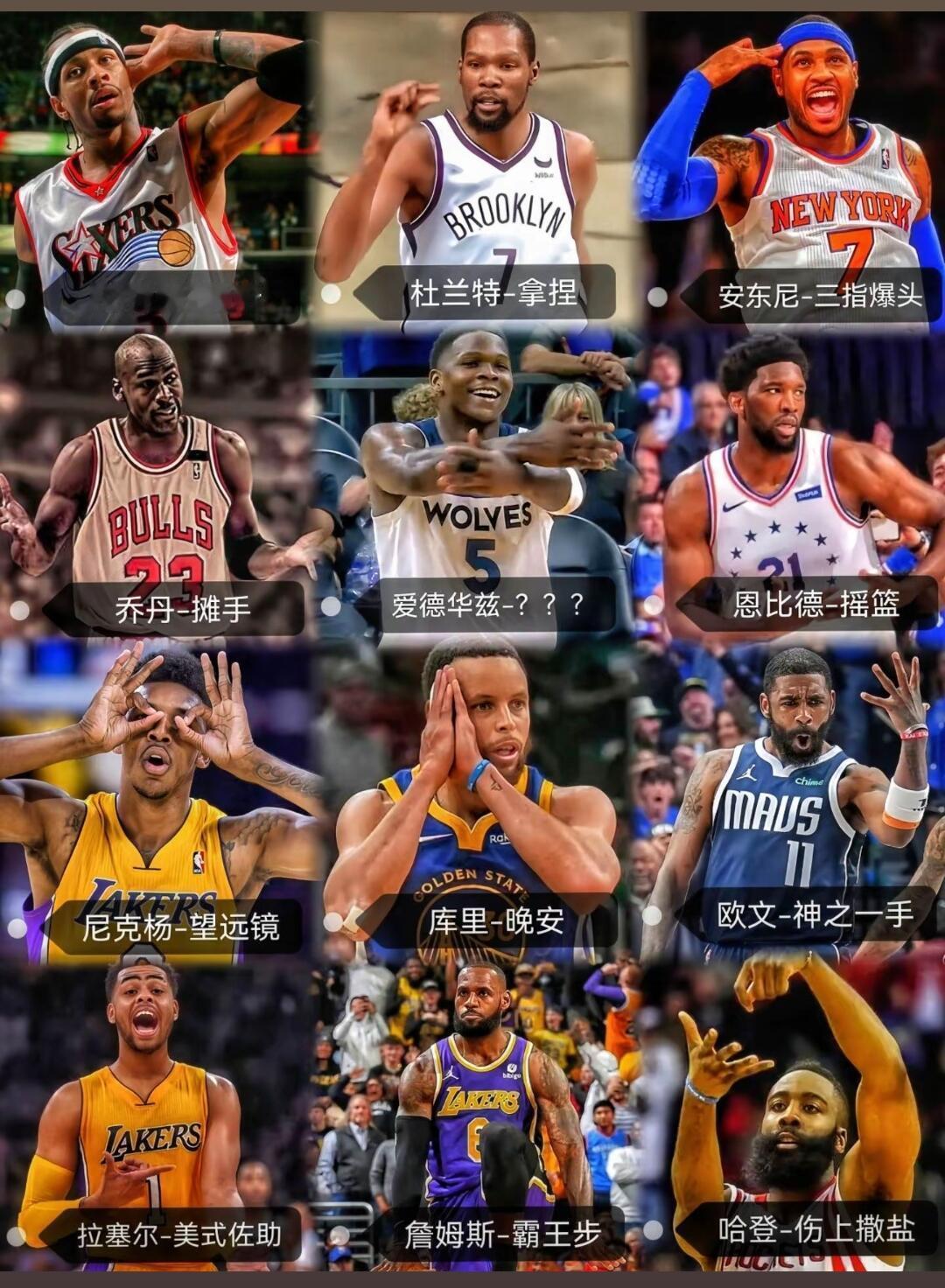 NBA庆祝动作哪一个最有感觉？​​​