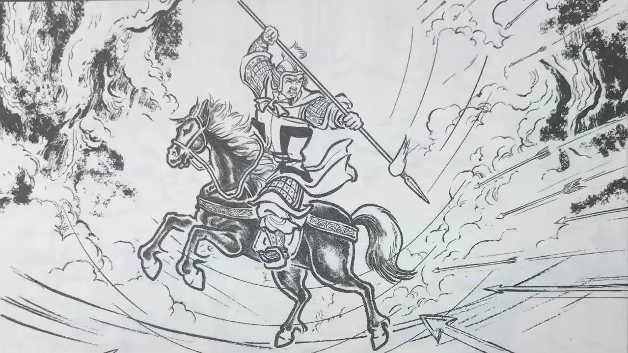 常遇春率领众举子反出武科场，一路上闯关斩将，只杀得精疲力尽。正奔跑间，前面一声炮