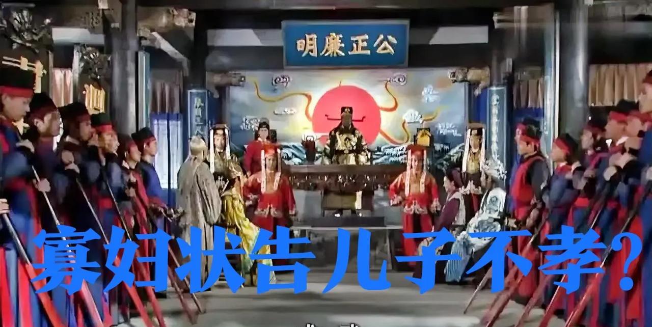 河南府有个寡妇，状告自己的亲生儿子不孝。府尹升堂问她儿子所告忤逆是否属实时，儿子