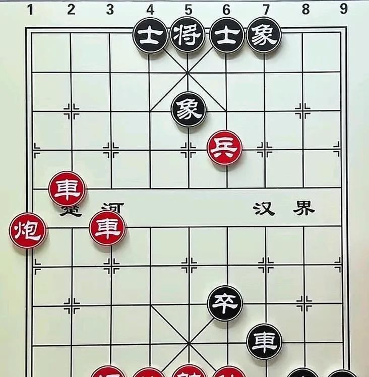 想要赢这棋，必须得用到象棋的两种战术，大刀剜心，凤凰三点头，也是一些战略战术，像
