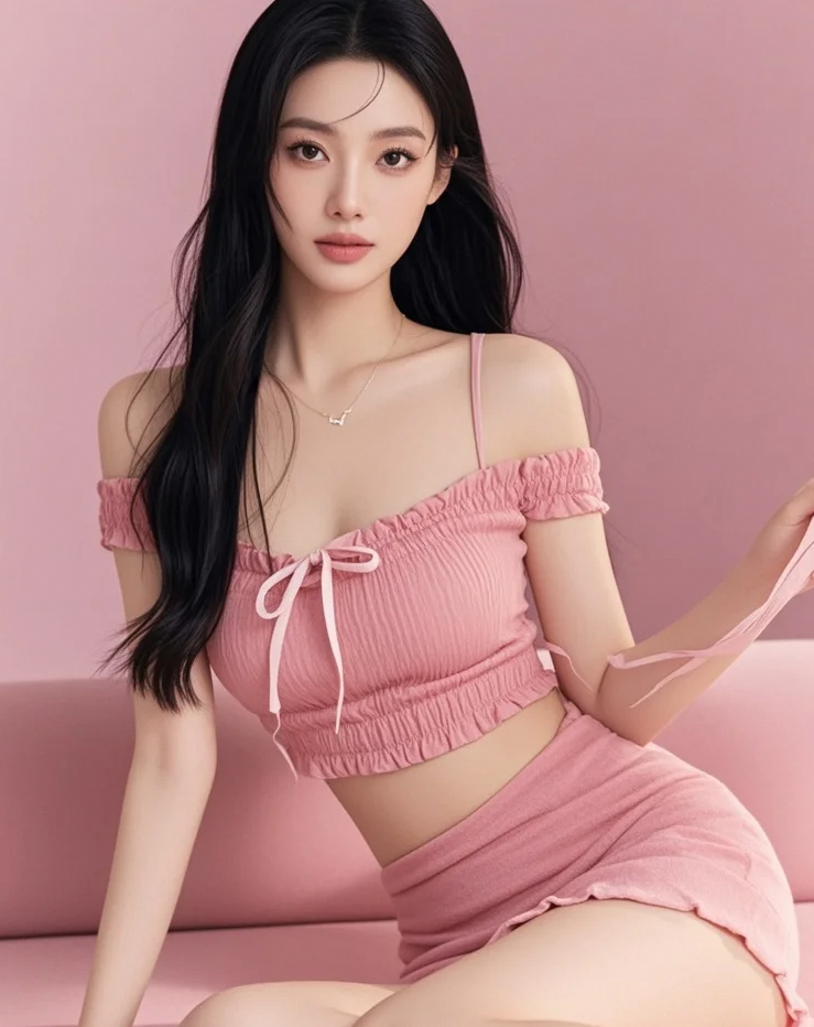 粉红运动场，颜值在线的美女尽情释放活力能量