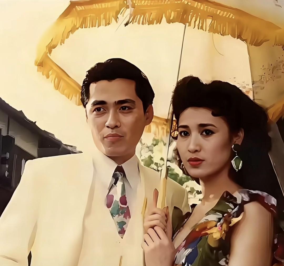 泛黄的老相片，汤镇宗与郑爽